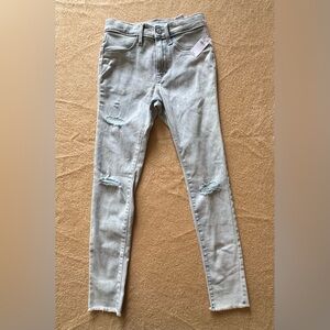 Old Navy Girls Light Denim Distressed Ballerina Jeggings